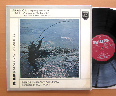 GL 5833 Franck Symphony D minor Lalo Le Roi d'Ys Paul Paray NM/EX Philips Mono