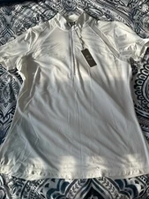 NEW Goode Rider Epic Show Shirt Diamanté Black Size L White NWT