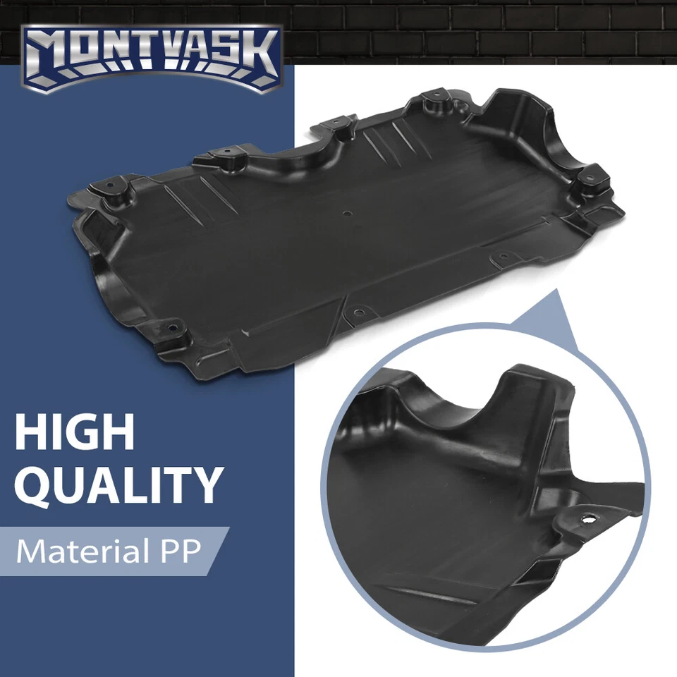 Protector contra salpicaduras bajo cubierta del motor trasero apto para 15-23 Mercedes-Benz C300 C63 AMG Foto 4 de 4