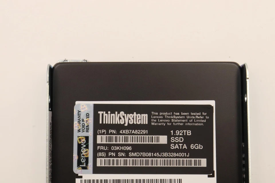 Lenovo ThinkSystem 4XB7A82291 2.5" 03KH096 1.92TB Mixed Use SATA 6Gb HS SSD - Image 2 of 4