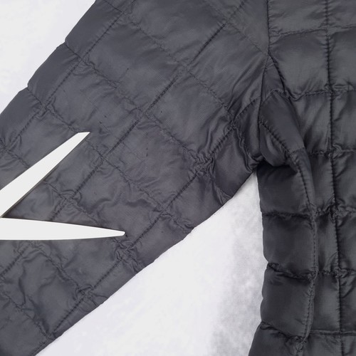 The North Face Thermoball Jacket Girls Small 7/8 Black Hooded Quilted Puffer - Picture 11 of 24