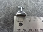 Sterling Silver Emerald Cut Smokey Quartz Looking Cufflinks — photo 5