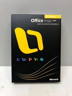 MISE A JOUR MICROSOFT OFFICE 2008 PROFESSIONNELLE  MAC APPLE FRANCAIS - Photo 1/4