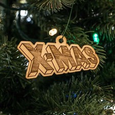 Ornament - X-MAS - Raw Wood 2x3in