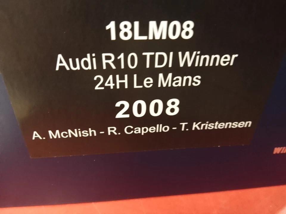Spark Audi R10 TDI #2 Capello Kristensen McNish ganador Le Mans 2008 1/18 18LM08 Foto 4 de 4