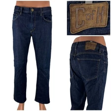 Citizens of Humanity Mens 32 X 29 Jeans Blue Sid Straight Cotton Blend Stretch