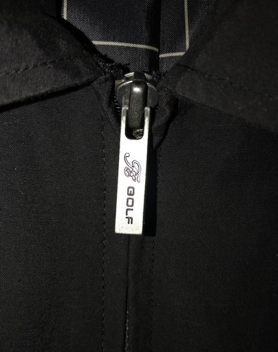 Men’s Tasso Elba Golf Black Lined Windbreaker Jacket With Pockets Size Medium. - Picture 3 of 10