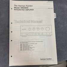 Manuale tecnico Harman Kardon HK6900 [originale con schemi, diagrammi, elenco parti]