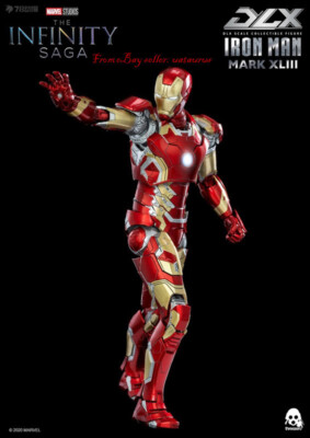 Perfect Threezero 1/12 The Infinity Saga Dlx Iron Man Mark 43 In