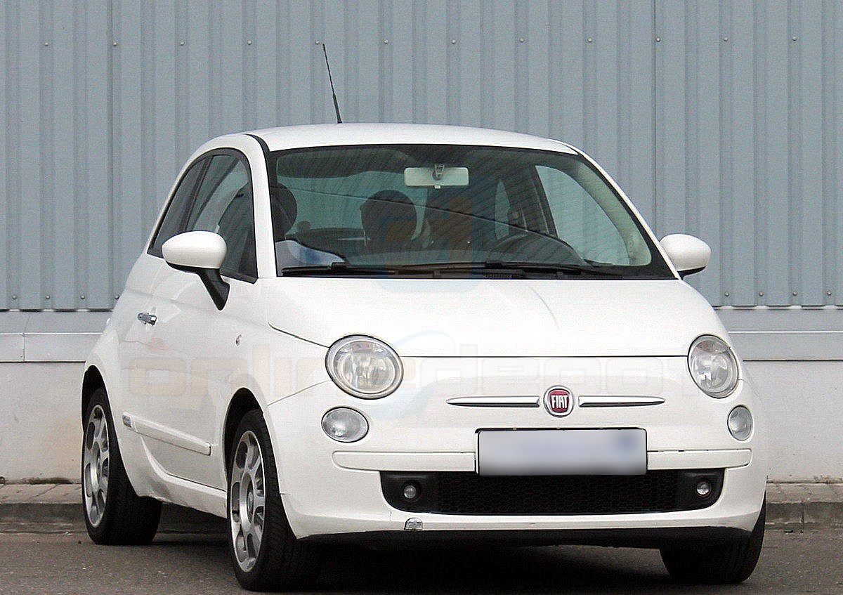FIAT 500 3 doors HTB 2007up wind deflectors 2 pcs set HEKO TINTED RAIN