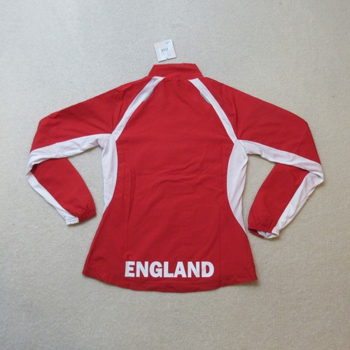 PUMA Track Jacket Womens UK 8 Red Full Zip England Athletics Top EU 36 NWT - Picture 7 of 8