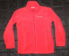 COLUMBIA red fleece jacket Size small