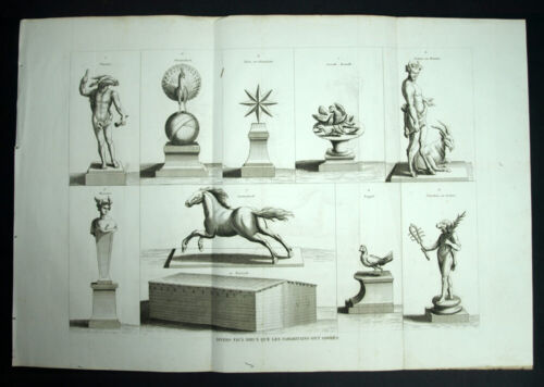 Engraving Original 1844 Judaica the Different Gods Of Samaritains Jew - Picture 1 of 4