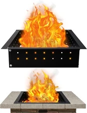 FEBTECH Smokeless Fire Pit Insert Square  29" OD & 25" ID with Air Vents