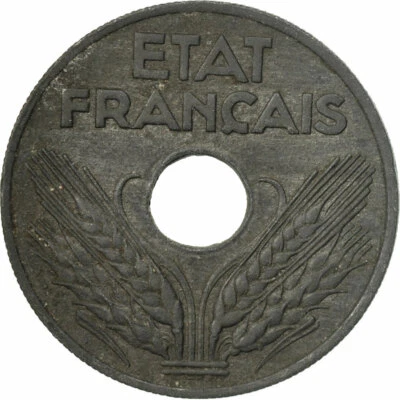 [#526104] Monnaie, France, État français, 20 Centimes, 1942, Paris, TB, Zinc, KM - Photo 1/2