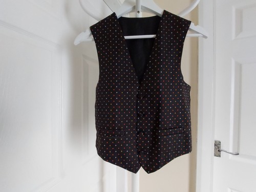 Vest " 1880 Club" Black Mix Size: 30 (UK) International XS,Eur 40-42,US 32 - Picture 2 of 12