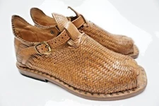 HUARACHES TEJIDO DE PALMITA COLOR NATURAL ACME - MRM34