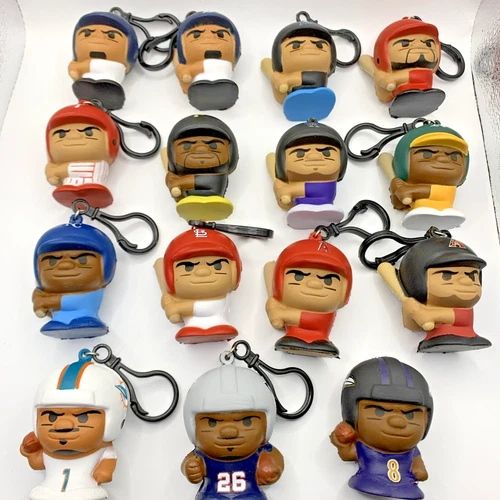 Squeezymates Lot 12 MLB 3 NFL DOLPHIN PATRIOTS CARDINALS TIGER Football Baseball