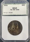 HALLMARK Holder 1955 Franklin Half Dollar PCI HALLMARK SLAB RARE