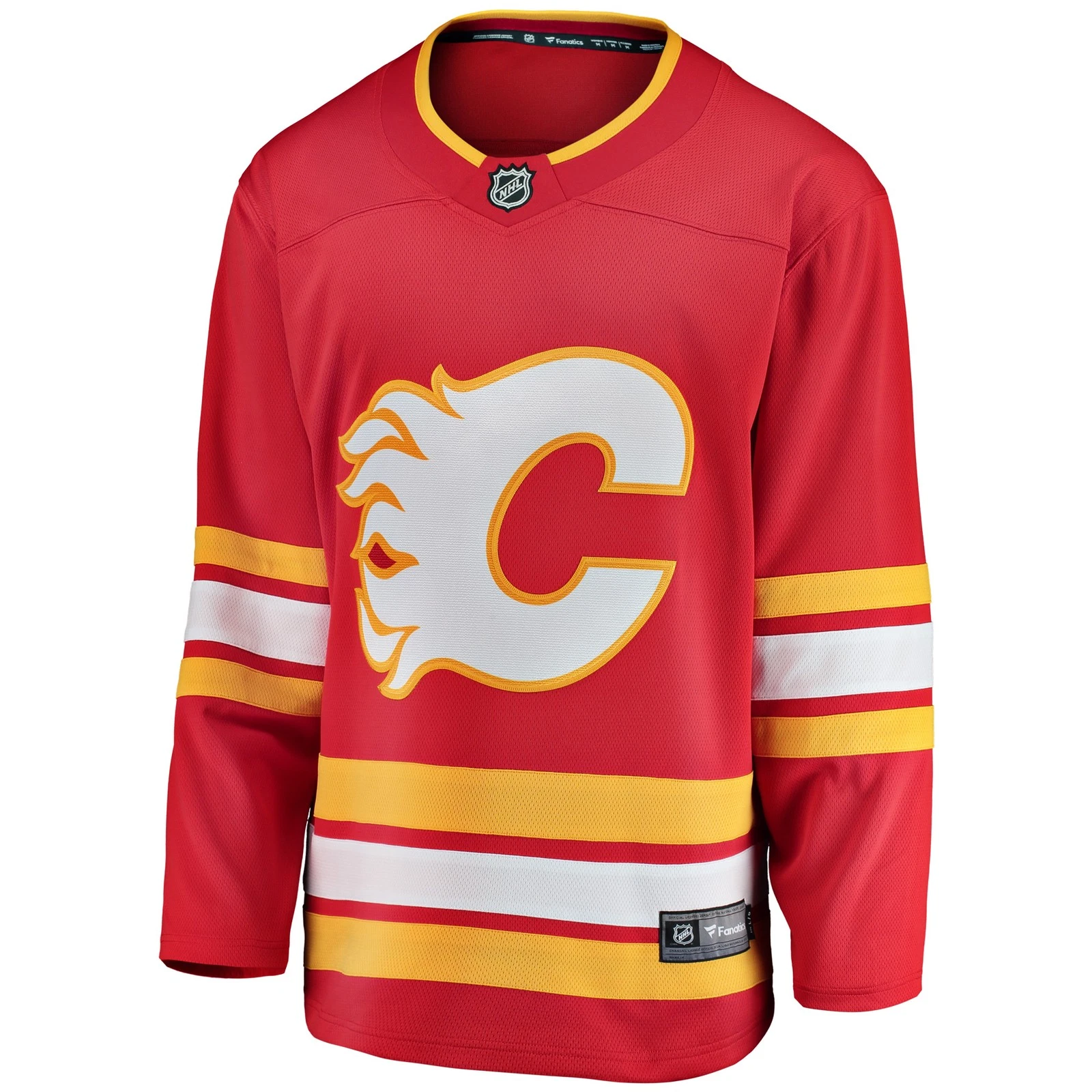 Men's Calgary Flames Red Home Breakaway Hockey Jersey