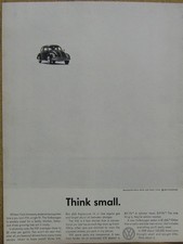 Vw Volkswagen Beetle Ad Think Small Vw Volkswagen Beetle Ad Think Small