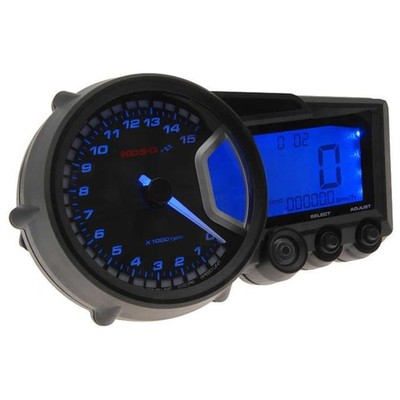 Cockpit Multifunktions-Tachometer Koso RX2 GP Style - Analog & Digital Anzeige
