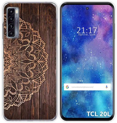 Hülle Gel TPU für Tcl 20l/20l + Design Holz 06 Muster