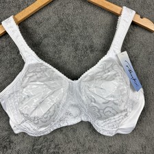 Playtex 4745 Wirefree Ultimate Lift Bra Size 38D White Natural Lift Panel Satin