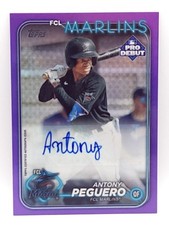 2024 Topps Pro Debut - Antony Peguero #PD-23 Purple Foil Autographs /299 (AU,...