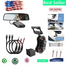 360-Degree Adjustable Radar Detector Mount - Rearview Attachment for Easy Setup