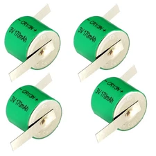 4x 3V 170mAh CMOS Memory Lithium Battery w/ LF Tabs Compatible With C2L76, K58L
