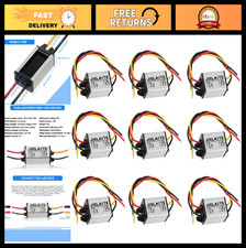 6 Pcs Waterproof 12V to 6V Buck Converter Voltage Regulator, Adjustable Power Su