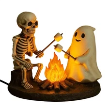 Halloween Ghost Campfire Flashing Night Light, Ghost Campfire Flickering Flame