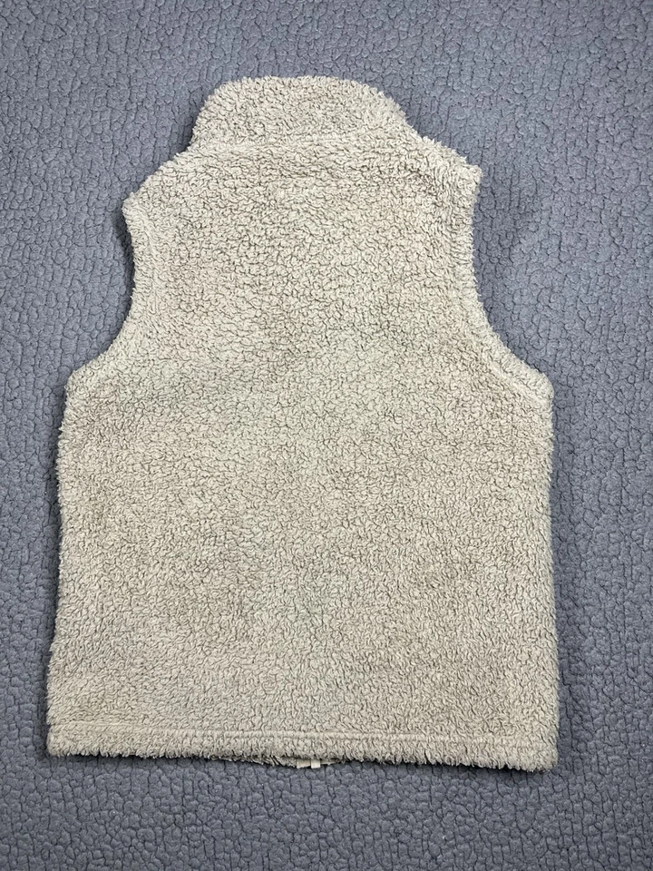 Chaleco Patagonia Polar Los Gatos Niños Talla L 12 Beige Cremallera Completa Foto 4 de 4