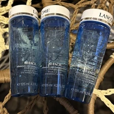 3, Full Size Lancome Bi-Facil Double Action  Eye Makeup Remover 4.2oz Each