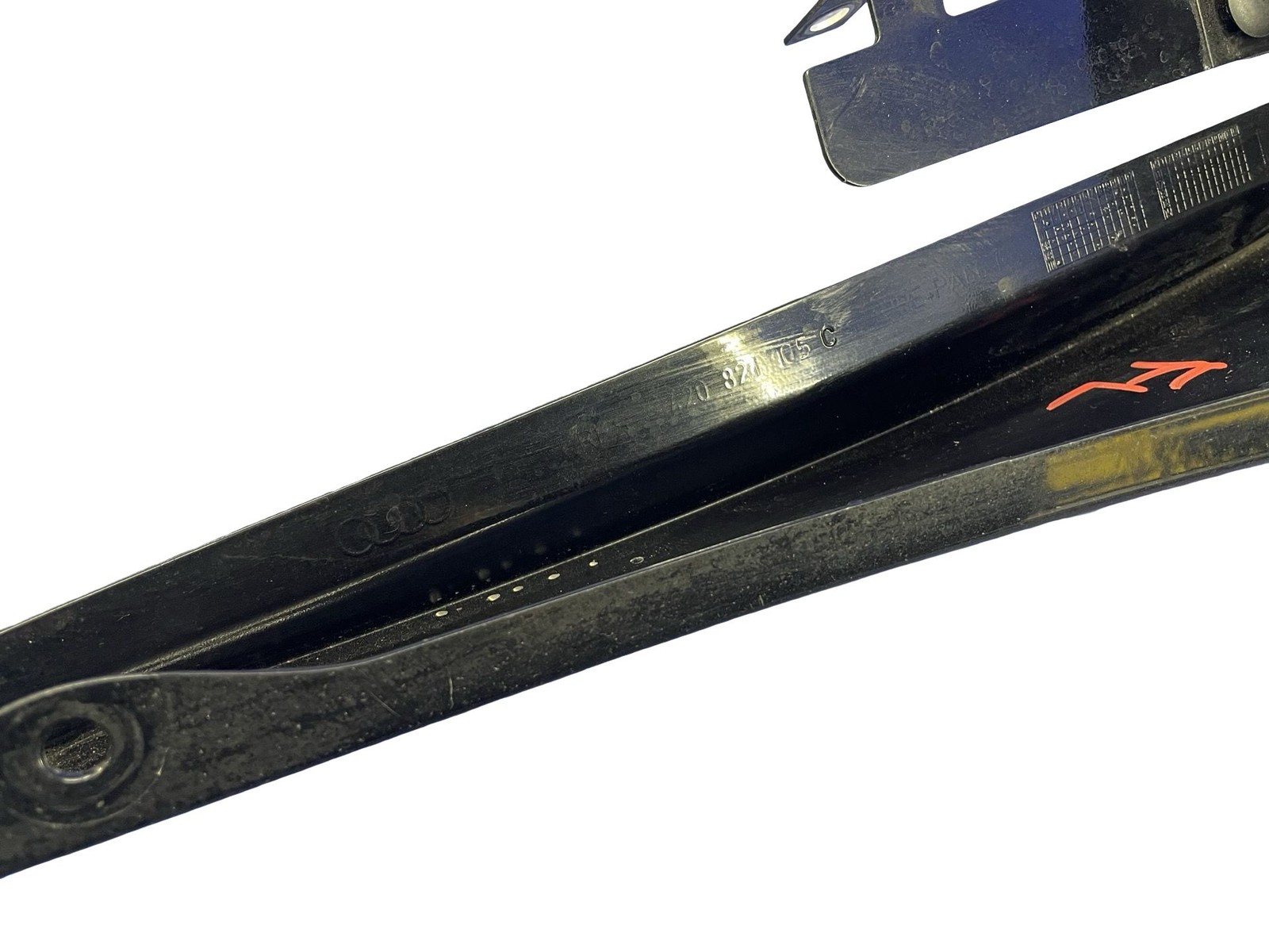 2008-2015 AUDI R8 TYPE 42 FRONT LEFT FENDER GARNISH PANEL PHANTOM BLACK PEARL
