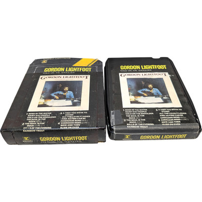 NEW PADS&SPLICE! GORDON LIGHTFOOT Cold Shoulder BOX 1975 B+  8-track cartridge