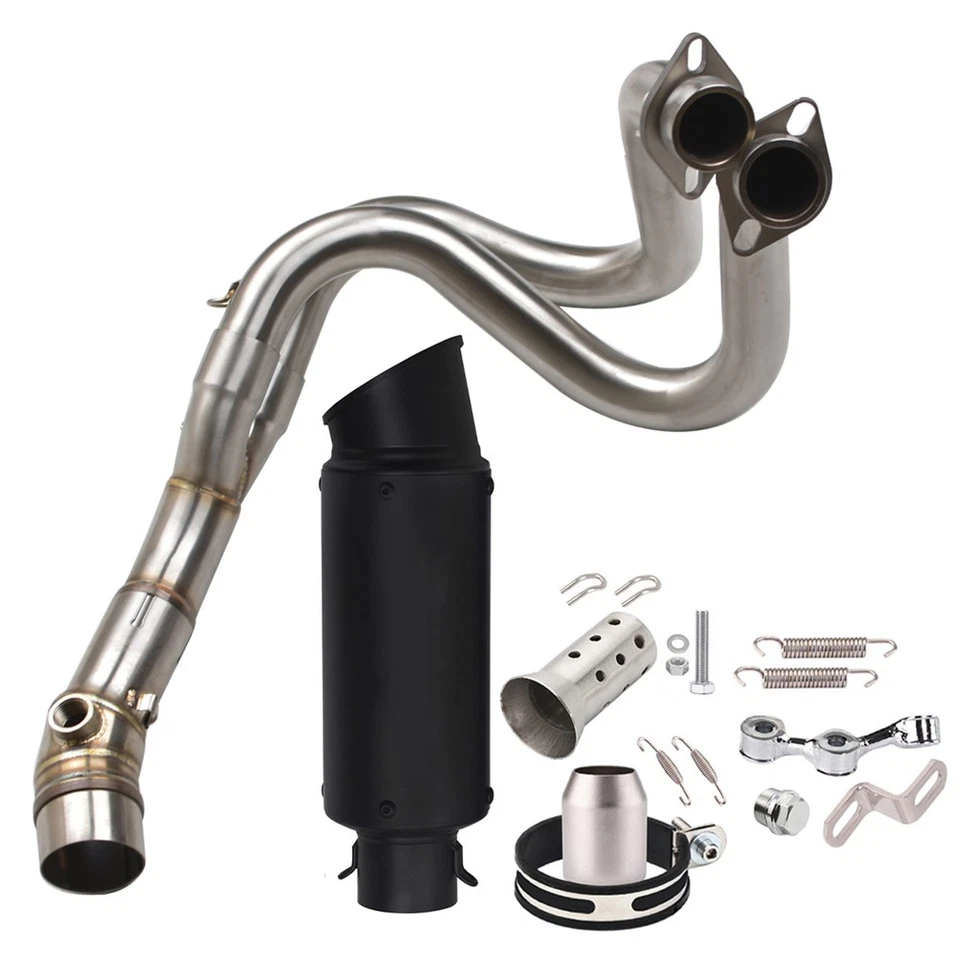 Tubo de escape universal de 2" para Kawasaki ER6N/Versys 650 Foto 2 de 4