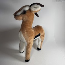 Dakin Vintage Plush Deer Antelope Gazelle Antlers Brown 1978 13"x9" Stuffed Toy
