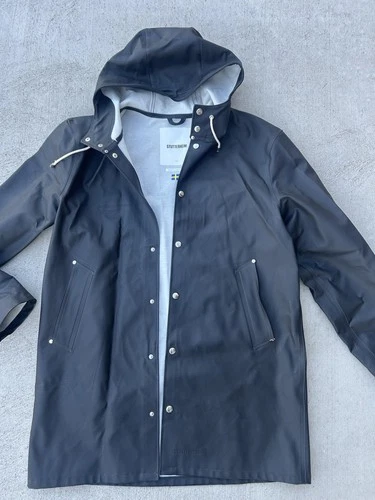 Men's 2021 STUTTERHEIM (Sweden) STOCKHOLM PVC Rubber RAINCOAT sz XXL - product listing photo