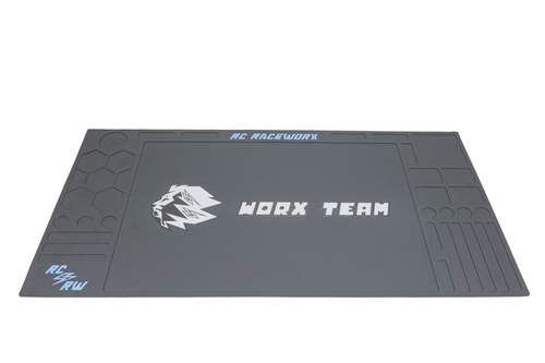 RC Raceworx Flight Deck Pit Mat 23x48 - Team Edition schwarz und blau - Bild 2 von 7