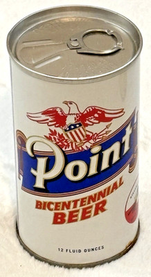 1970's Point-Bi Centennial  -Stevens Point Brew-Wisc.-12 oz-Steel Beer Can