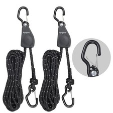 Ayaport Ratchet Rope Tie Downs Kayak Straps with Safety Lock S Hook 1/4 x 14 ...