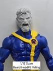 3d Printed OMNI-DAD BEARD HEAD #2 1:12  6"  Classified Legend Scale
