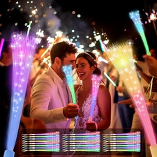 48 PCS Fiber Optic Wand,Glow Fiber Optic Wands,Glow in the Dark Party,Glow Wands