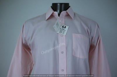 NEW Aristocrat True Performance Men's Long Sleeve Button Front Shirt Size 17