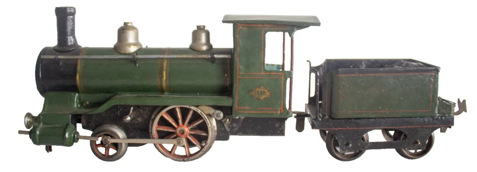 1900/1905 Uncommon Carette Clockwork Version of a Stork Leg 1-gauge Locomotive - Image 3 of 4