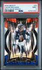 2024 Panini Select - Caleb Williams #25 Red & Blue Shock Prizm (RC) PSA 9