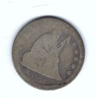 1862 SEATED LIBERTY QUARTER