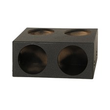Q Power Quad 12 Inch Sealed Subwoofer Box with Spray-On Bedliner (Open Box)